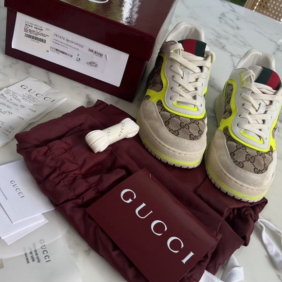 GUCCI RE WEB SNEAKERS - Picture 4 of 6